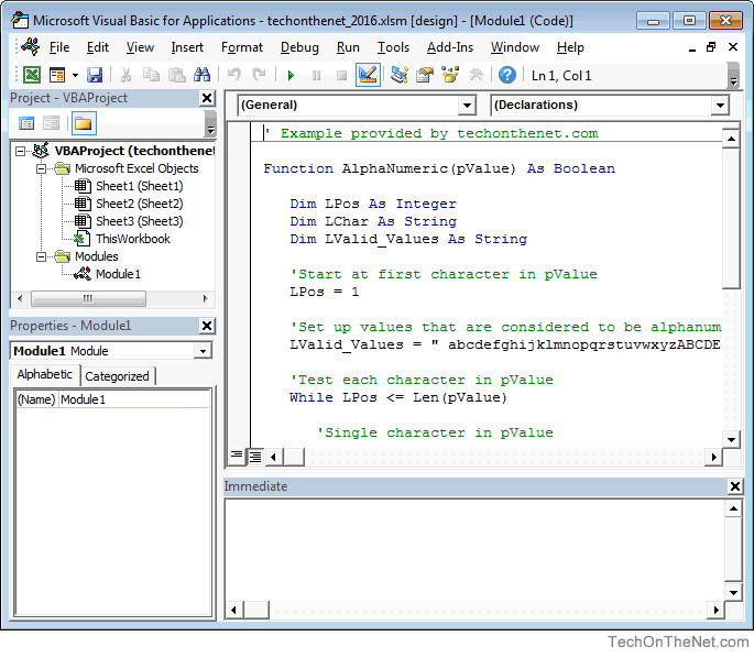 vba excel visual basic applications code step editor check ms debug microsoft continue examples open macros example project value application